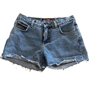 Roxy Jean Quicksilver denim blue jean shorts. Women’s size 7